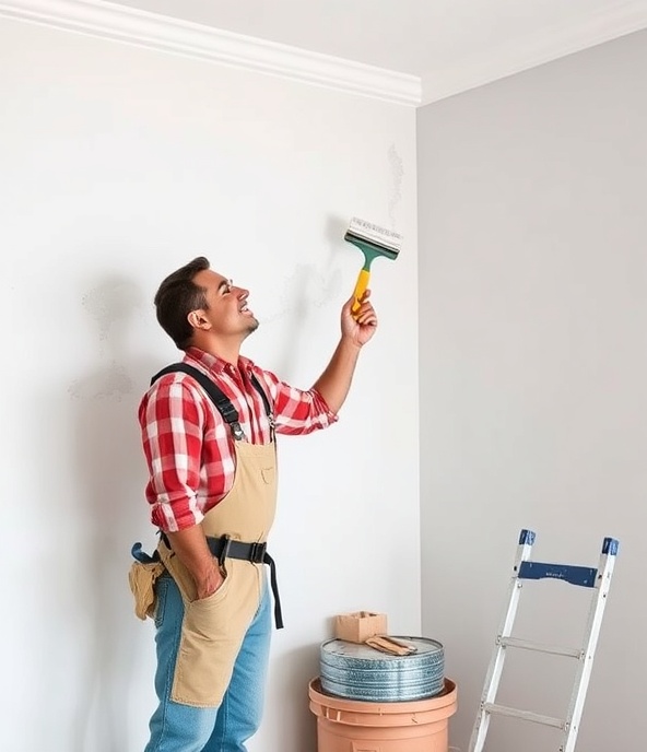 Professional Painter at Work